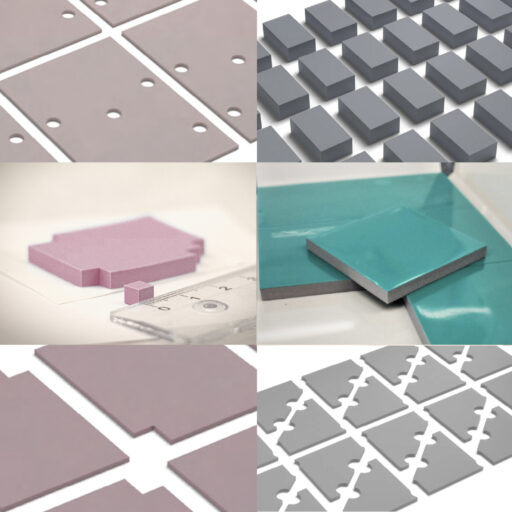 Gap fillers, pads, spacers, soft-ultra-soft gel silicone-free