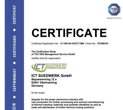 ICT-Suedwerk zum 3. Mal ISO 9001 und ISO 14001 zertifiziert